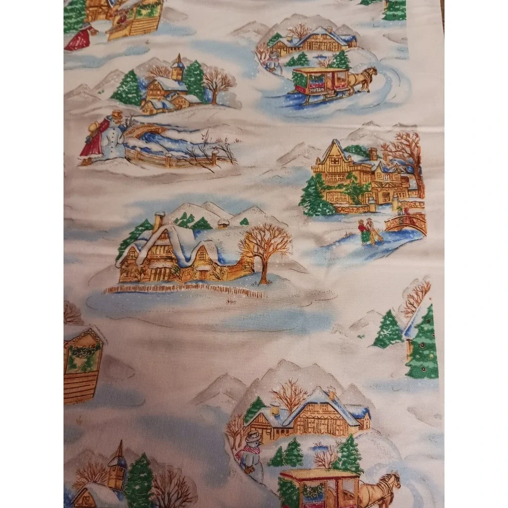Lehman And Weber Collections Christmas Fabric 36 1/2 X 44 Inches